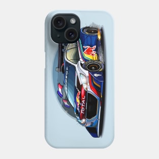 Sebastien Loeb's Peugeot 208 Pikes Peak - Illustration Phone Case