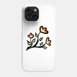 Four Directions Beadwork Flower Indigenous WAWEZHI CANADA Phone Case