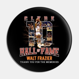 Walt Frazier The Clyde Basketball Legend Signature Vintage Retro 80s 90s Bootleg Rap Style Pin