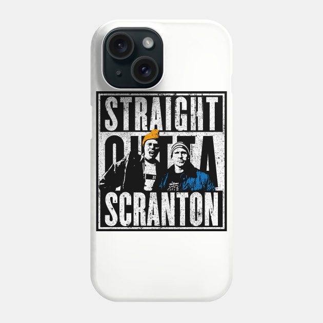 Straight Outta Scranton (Variant) - Lazy Scranton Phone Case by huckblade