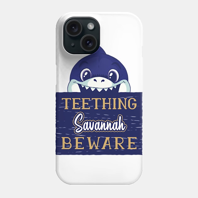 Savannah - Funny Kids Shark - Personalized Gift Idea - Bambini Phone Case by Bambini