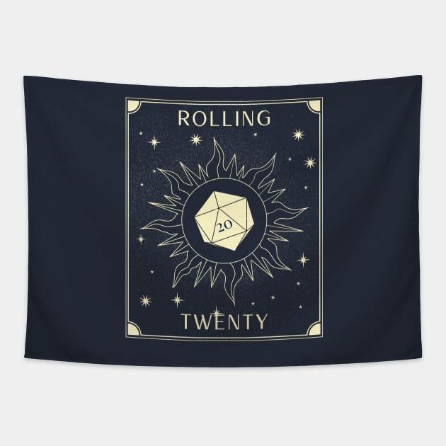 Rolling Twenty Tapestry by natural-20s