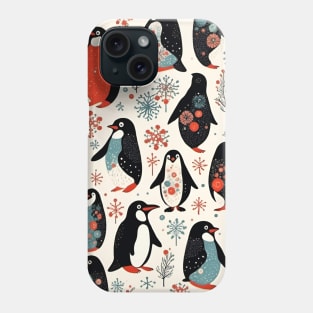 Retro Penguins Phone Case