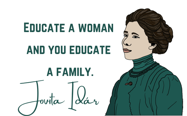 History Quote: Jovita Idár - Educate a Woman and You Educate a Family Kids T-Shirt by History Tees