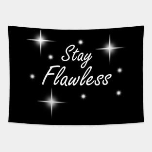 Stay Flawless White Star Tapestry