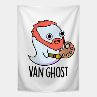 Van Ghost Funny Artist Ghost Pun Tapestry