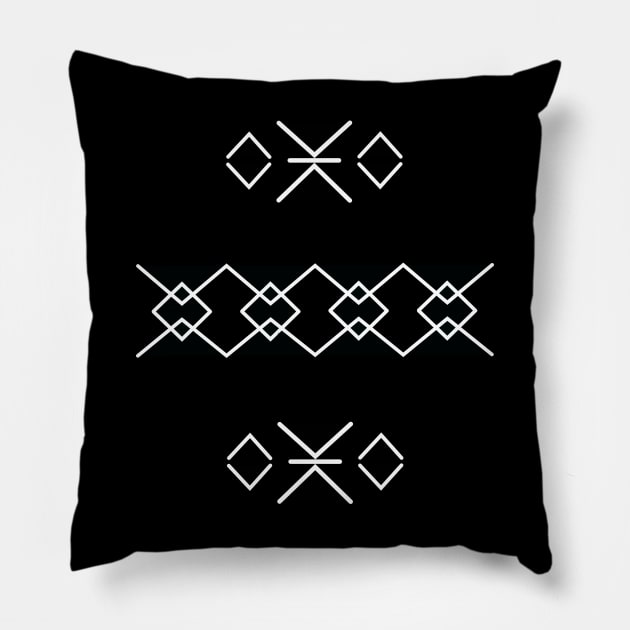 Line pattern Pillow by Introvert Home 