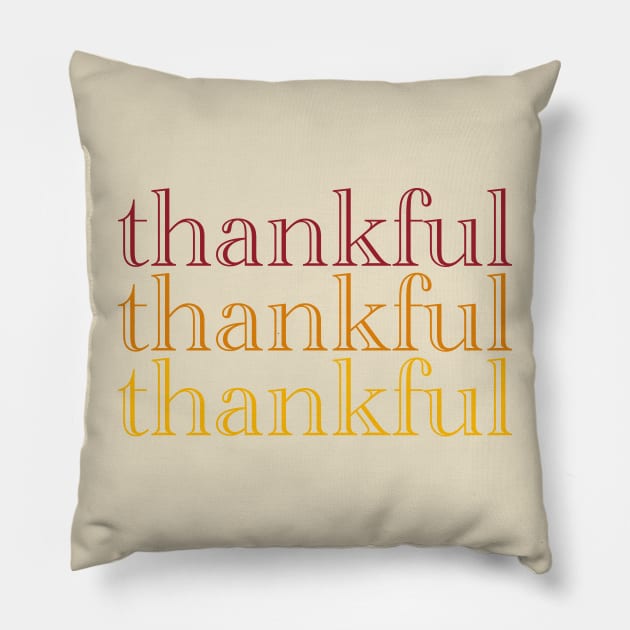 Thankful Gradient Pillow by Simplify With Leanne