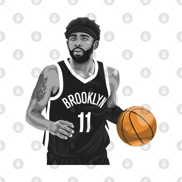 Kyrie Irving Brooklyn Nets by knnthmrctn