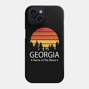 Georgia, Home of the brave, Georgia State Phone Case