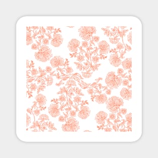 Lovely Pink Flowers Magnet