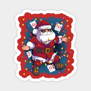 Christmas Secret Agent Spy Santa Claus Magnet