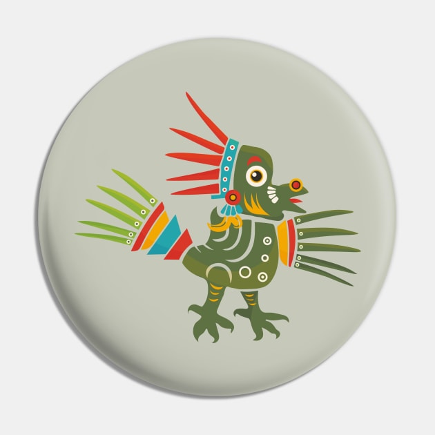 Aztec Bird Pin by tatadonets