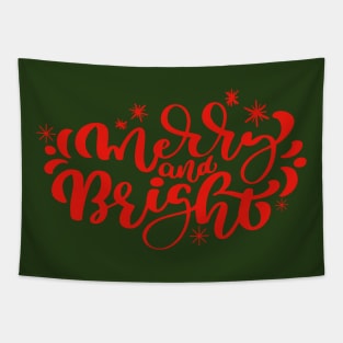 Christmas Merry and Bright Tapestry