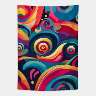 Spiral Artwork Tapestry