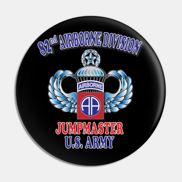 82nd Airborne Jumpmaster- Master Jump Wings Pin by Relaxed Lifestyle Products