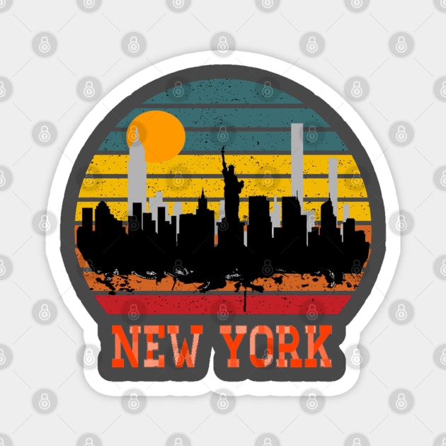 new York skyline Magnet by mohamed705