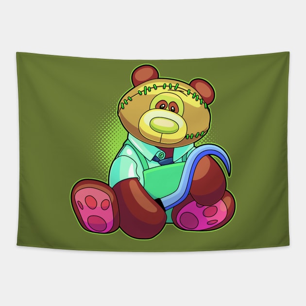 Horror Teddy Bear 6 Tapestry by ArtisticDyslexia