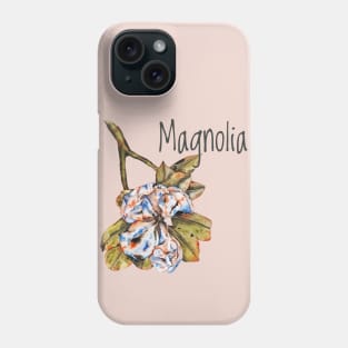 Large white magnolia 2 Phone Case