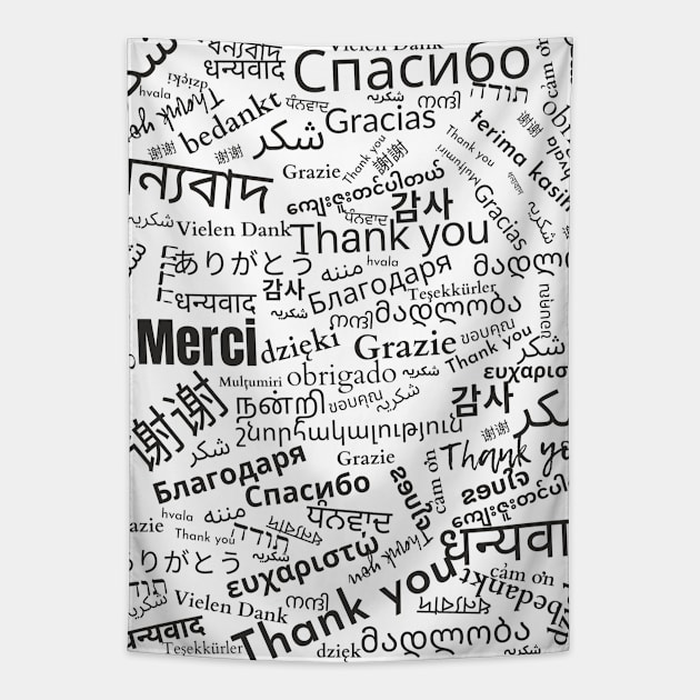 Thank you in all languages Tapestry by nahiidul