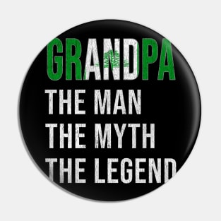 Grand Father Niuean Grandpa The Man The Myth The Legend - Gift for Niuean Dad With Roots From  Niue Pin