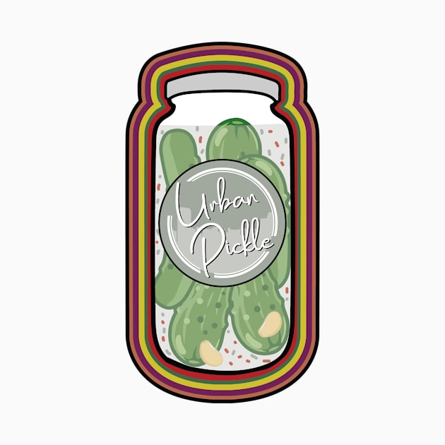 Kickin Dill Pickle Jar by Urban Pickle Apparel