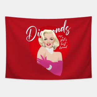 Diamonds are a girl's best friend Tapestry