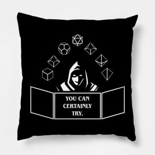 Game Master Screen and Dice Set Tabletop RPG Gaming Pillow