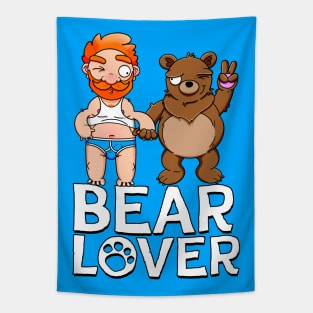 Bear Lover Ginger Tapestry