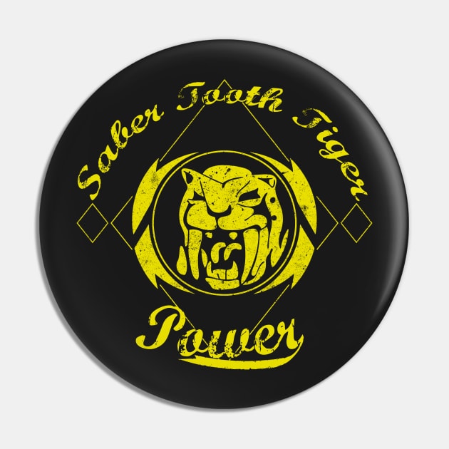 Saber Tooth Tiger Power Pin by Designsbytopher