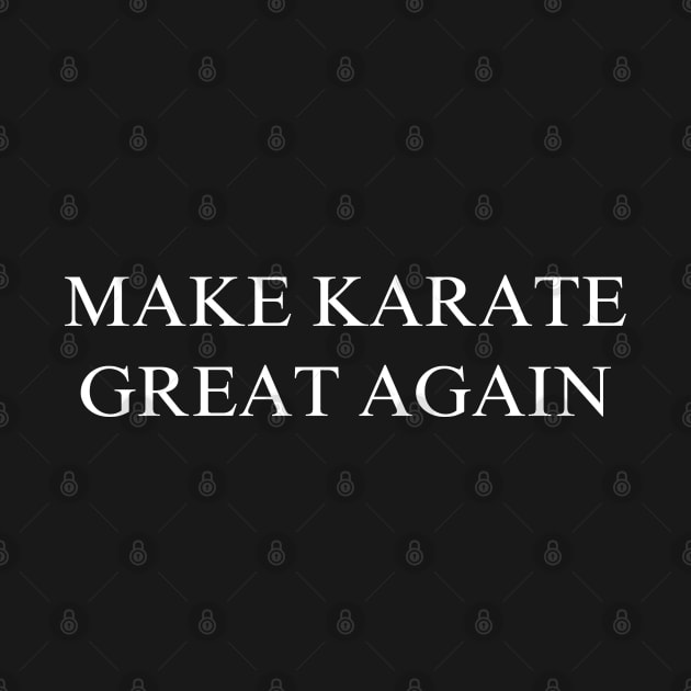 Make Karate Great Again by coyoteandroadrunner