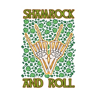 Shamrock And Roll Vintage Inspired Saint Patrick's Day T-Shirt