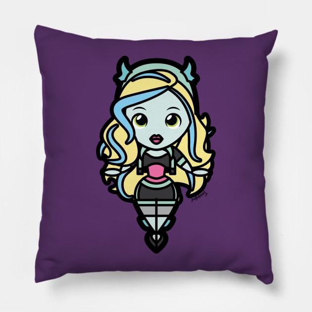 Lagoona Blue Tooniefied Pillow by Tooniefied