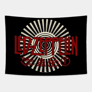 Vintage Red Zepplin Symbol Tapestry