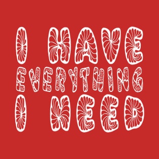 I Have Everything I Need - Matching Couple Valentine Outfit Design T-Shirt