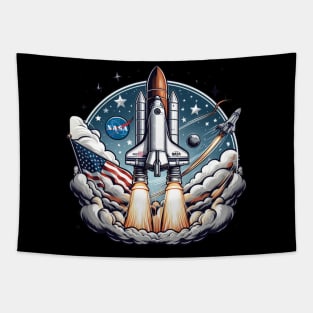 Nasa Rocket Tapestry