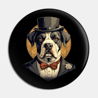 gentleman dog Pin