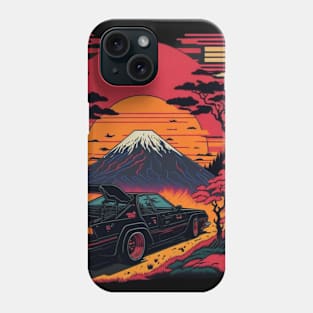 Car in the Japanese Sunset Phone Case