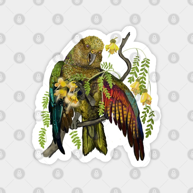 New Zeland Kea Bird Magnet by Shadowind