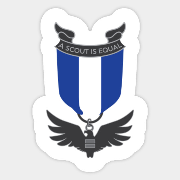 Scouts For Equality Eagle Medal Scouts For Equality Sticker Teepublic Uk