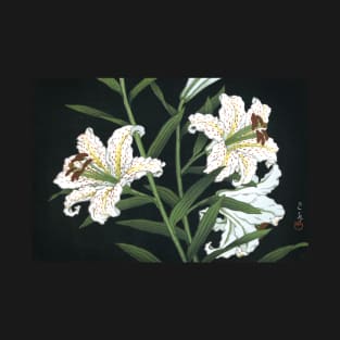 Golden Banded Lily by Kawase Hasui T-Shirt