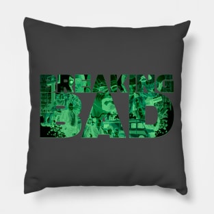 Breaking sticker bad art Pillow