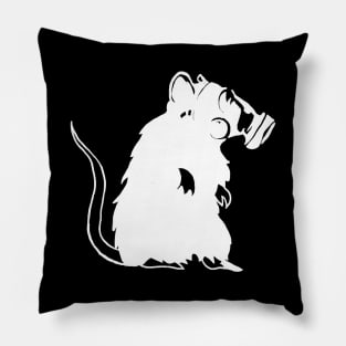 GasRat (White) Pillow