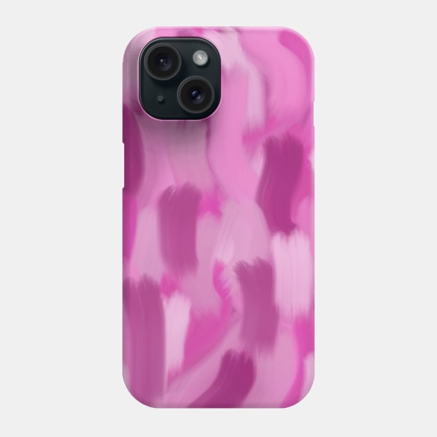 Pink Abstract Oil Brushstrokes Painting, made by EndlessEmporium Phone Case by EndlessEmporium