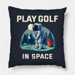 Playing golf in Space Pillow