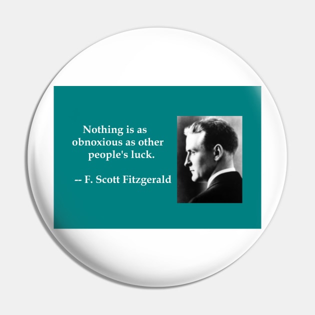 F. Scott Fitzgerald literary quote Pin by djrunnels