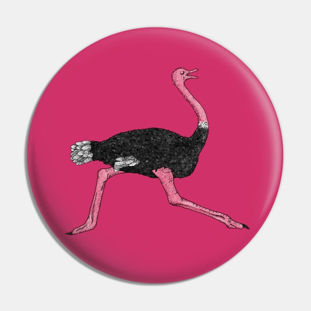 Ostrich Pin by martinascott