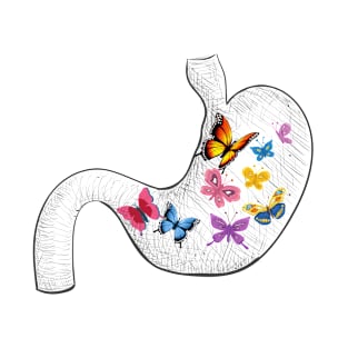 Butterflies in my stomach colourful T-Shirt