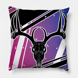 Bi Pride Skull - Deer Pillow