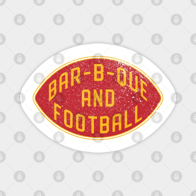 BBQ & Football Magnet by Samson_Co